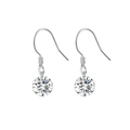Monarch Starlight Moissanite Authentic 925 Sterling Silver Drop Earrings