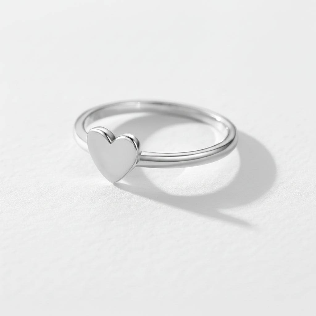 Luminous Heart Stackable Band | Authentic 925 Sterling Silver Ring