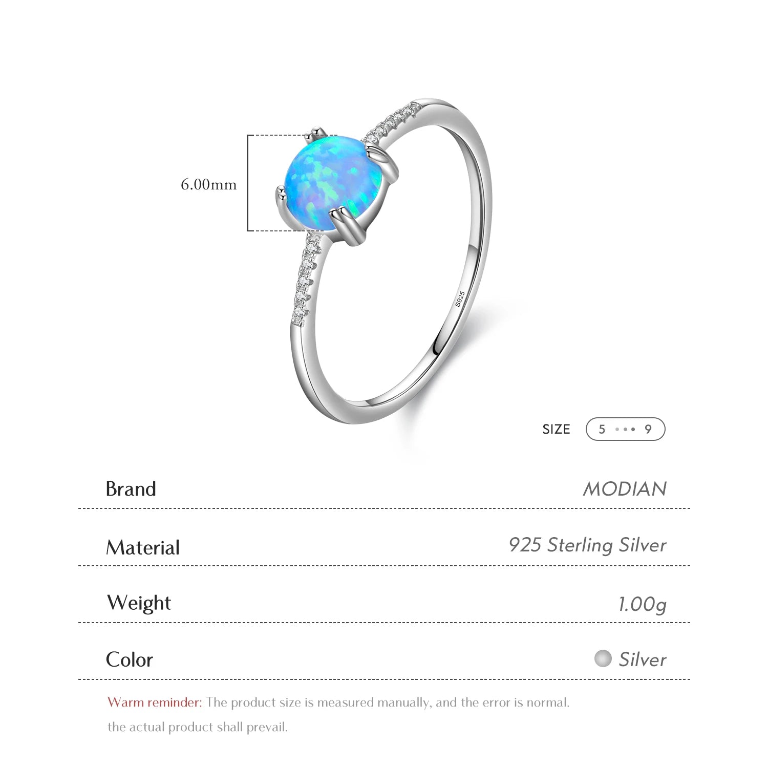 Ethereal Iridescent Charm Band Authentic 925 Sterling Silver Ring