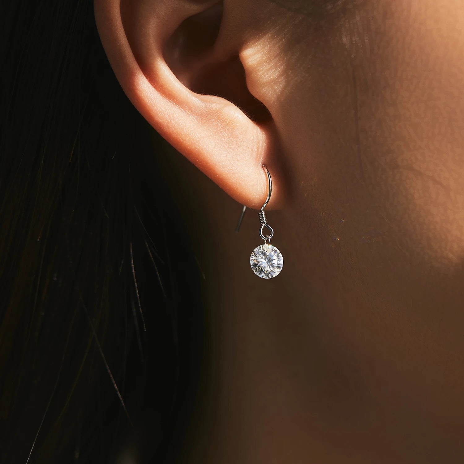 Monarch Starlight Moissanite Authentic 925 Sterling Silver Drop Earrings
