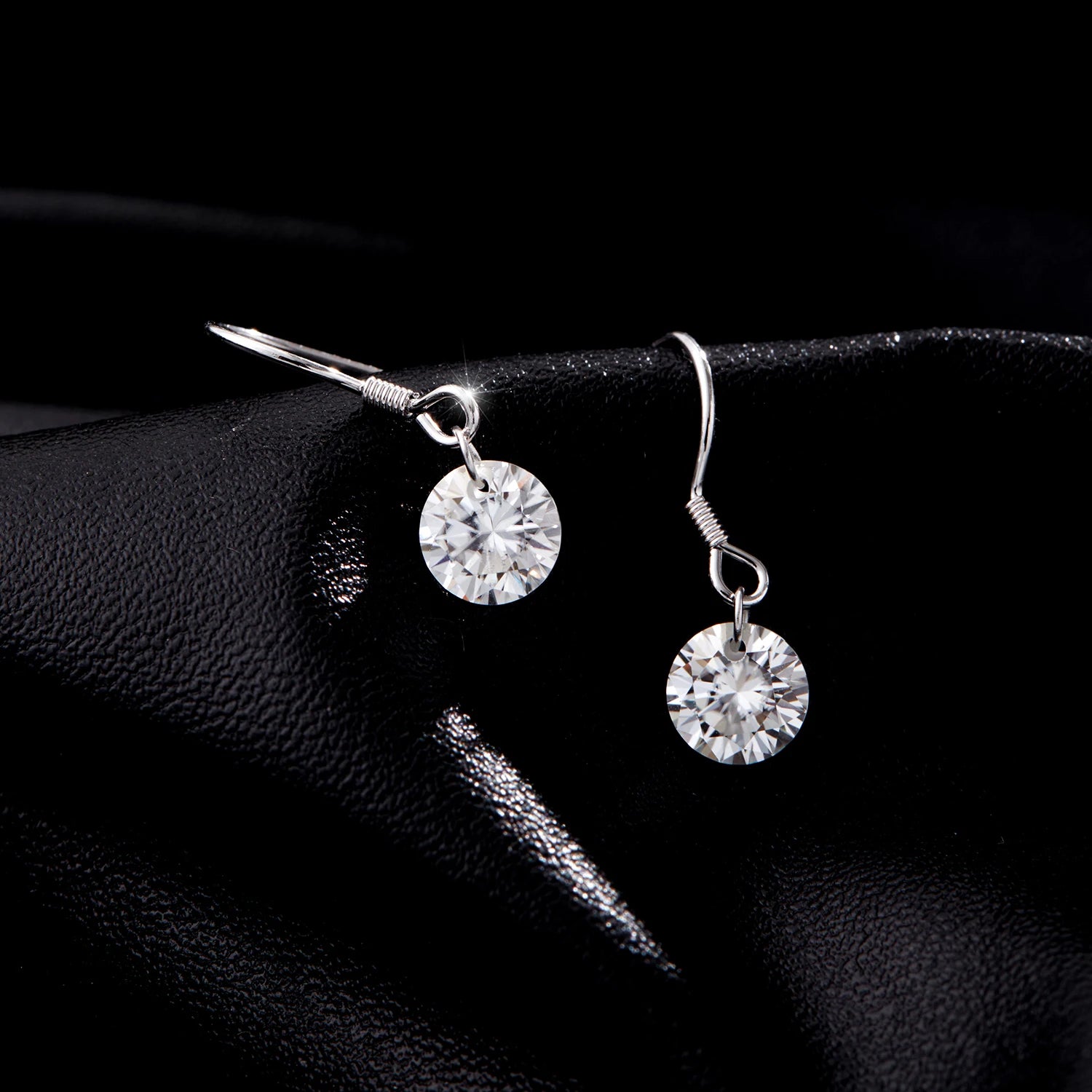 Monarch Starlight Moissanite Authentic 925 Sterling Silver Drop Earrings