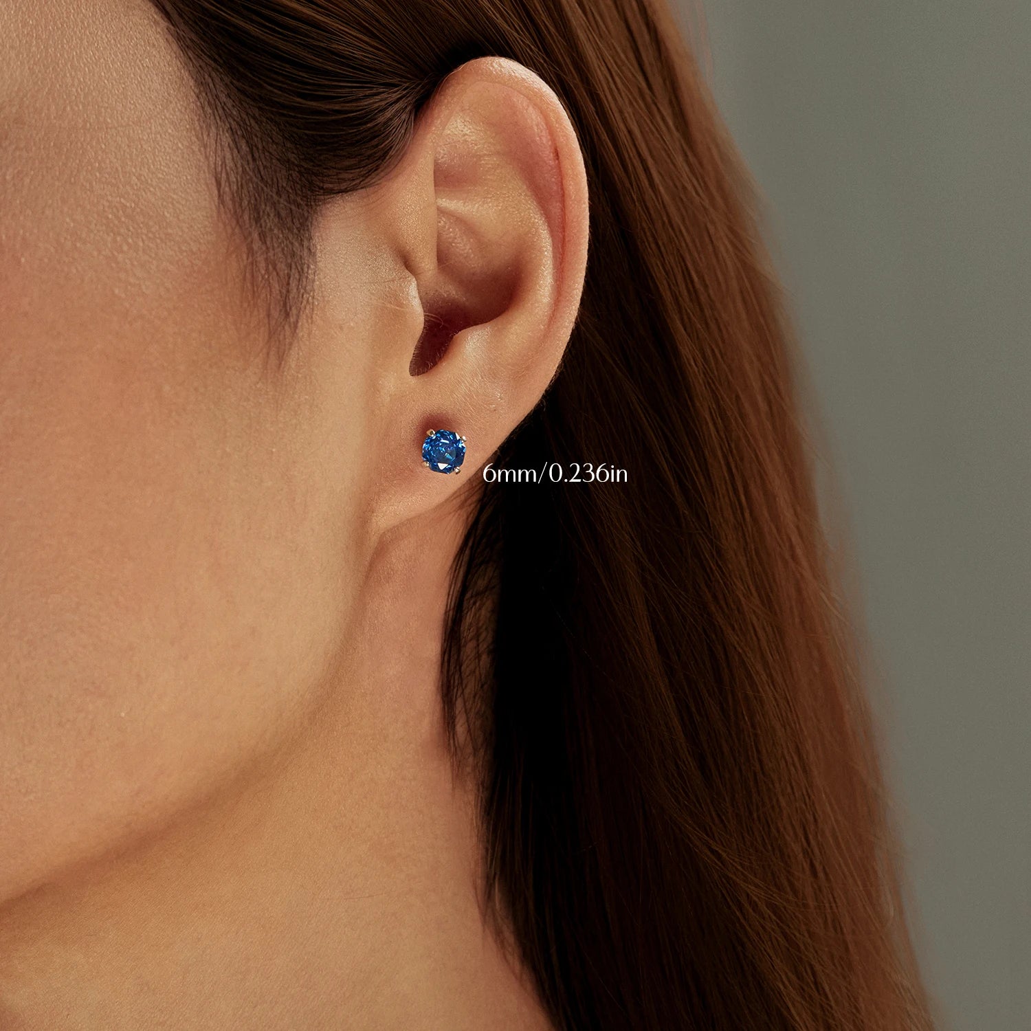 Royal Sapphire Rose Cut Octagon Studs Authentic 925 Sterling Silver
