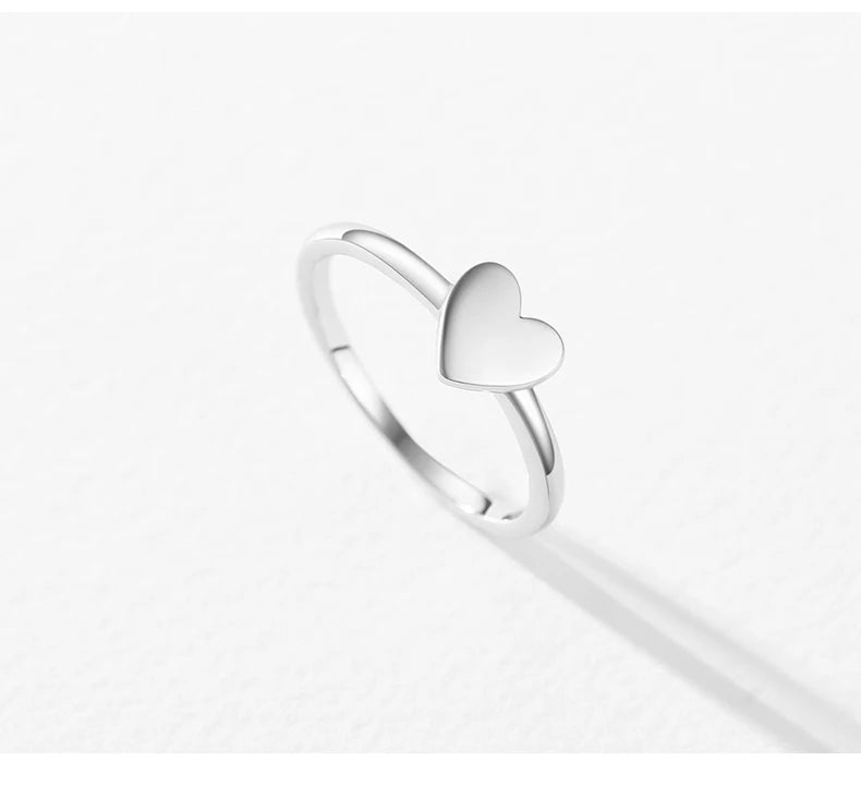 Luminous Heart Stackable Band | Authentic 925 Sterling Silver Ring