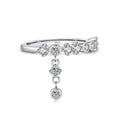 Cascading Charm Ring Authentic 925 Sterling Silver