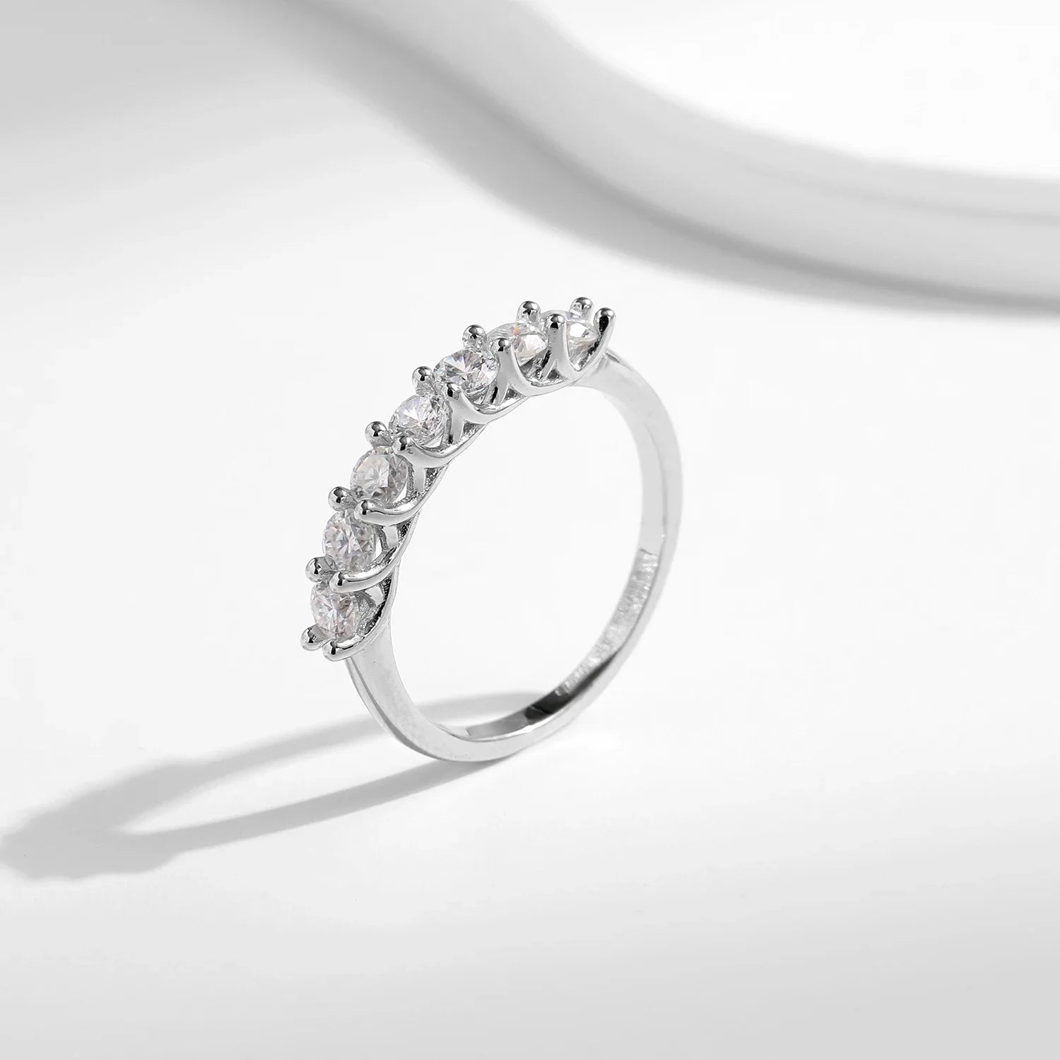 Imperial Crown Moissanite Eternity Band Authentic 925 Sterling Silver